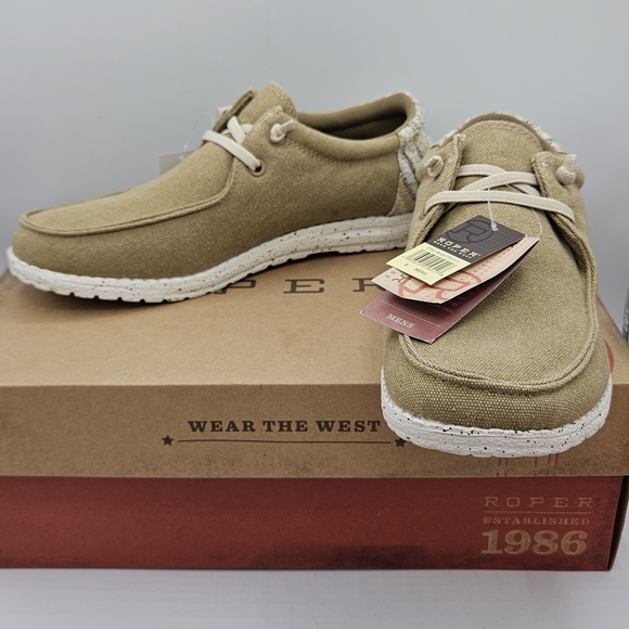 Roper men's hang loose 10 Eva mock Lace Up shoe size 8 - Picture 6 of 16